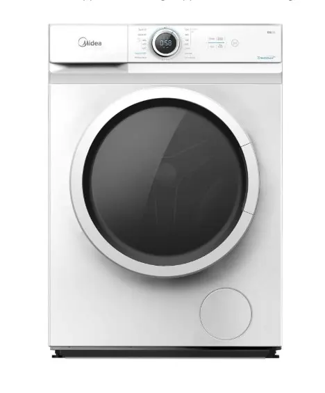7 Kg Front Load Washing Machine With Lunar Dial, 1200 RPM, 15 Programs, Fully Automatic Washer, Digital LED Display, Child Lock, 90° Hygiene, Mute Function 50.0 W 7 kg 50 W MF100W70W-GCC White