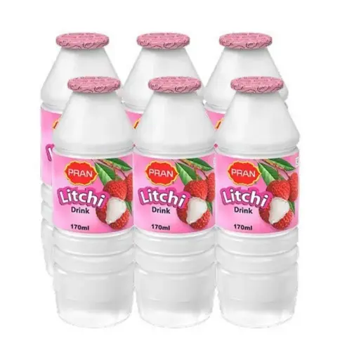 Pran Litchi Drink 150ML 6Pcs Pack